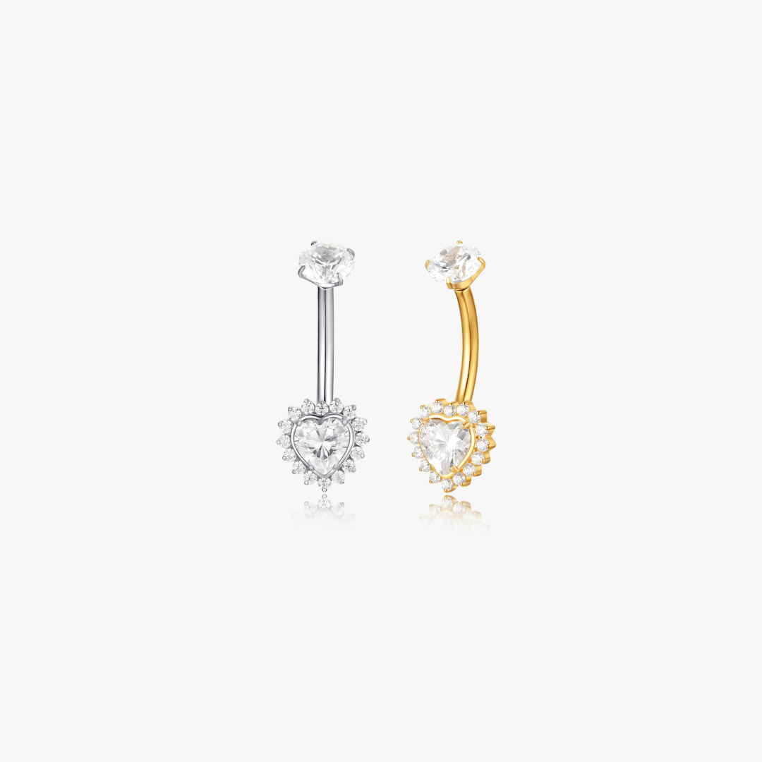 Amour Titanium Belly Button Ring (Single) - Flaire & Co.