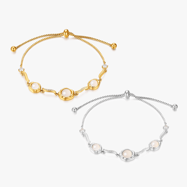 Anna Trio Gem Adjustable Bracelet - Flaire & Co.