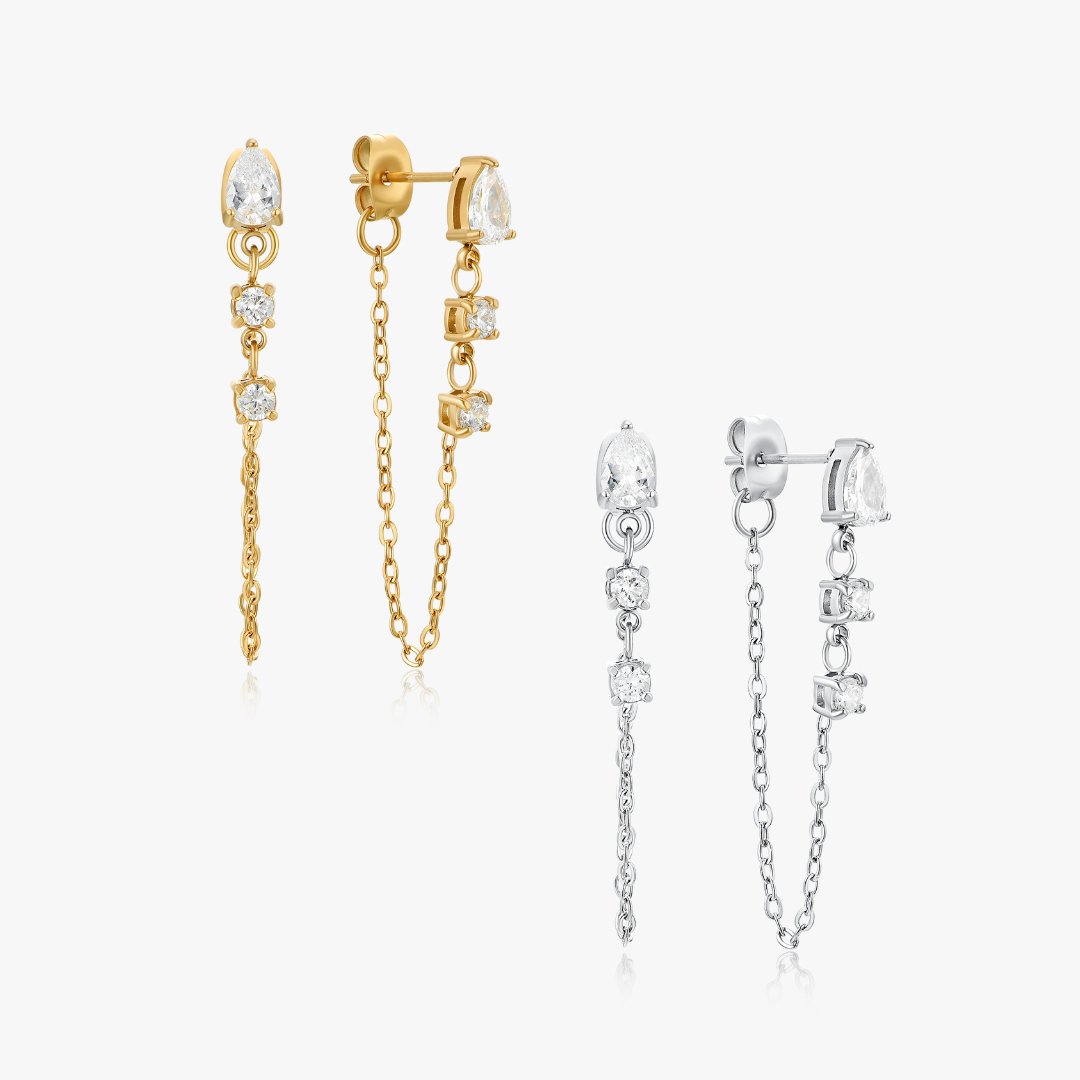 Ariel Chain Earrings - Flaire & Co.