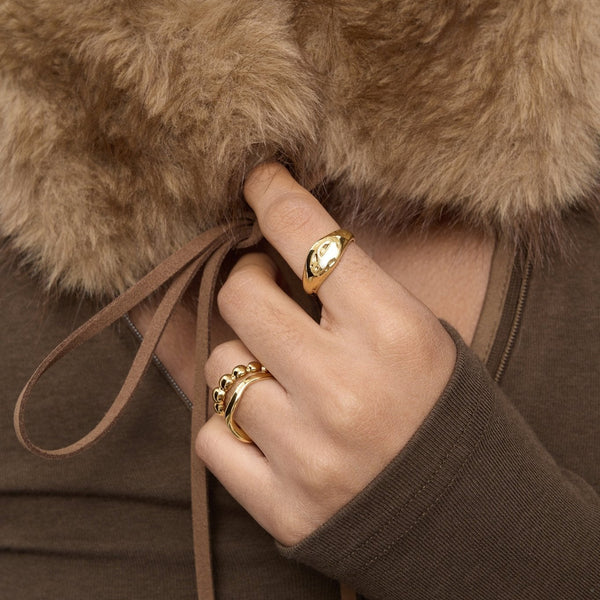 Aurea Organic Crater Ring - Flaire & Co.