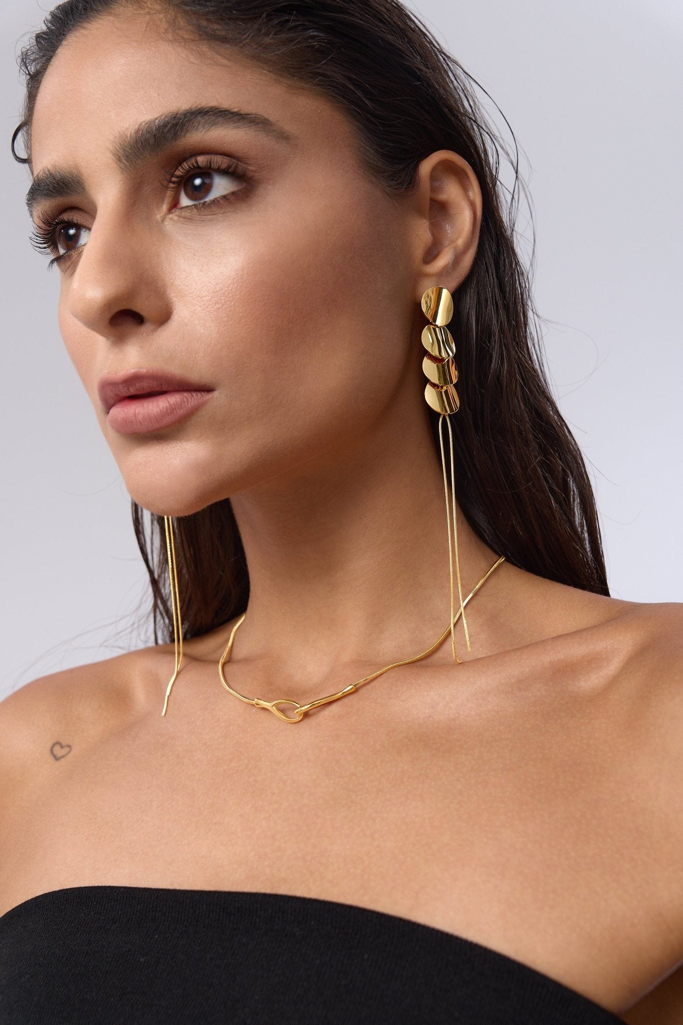 Ayla Intertwined Cuff Necklace - Flaire & Co.