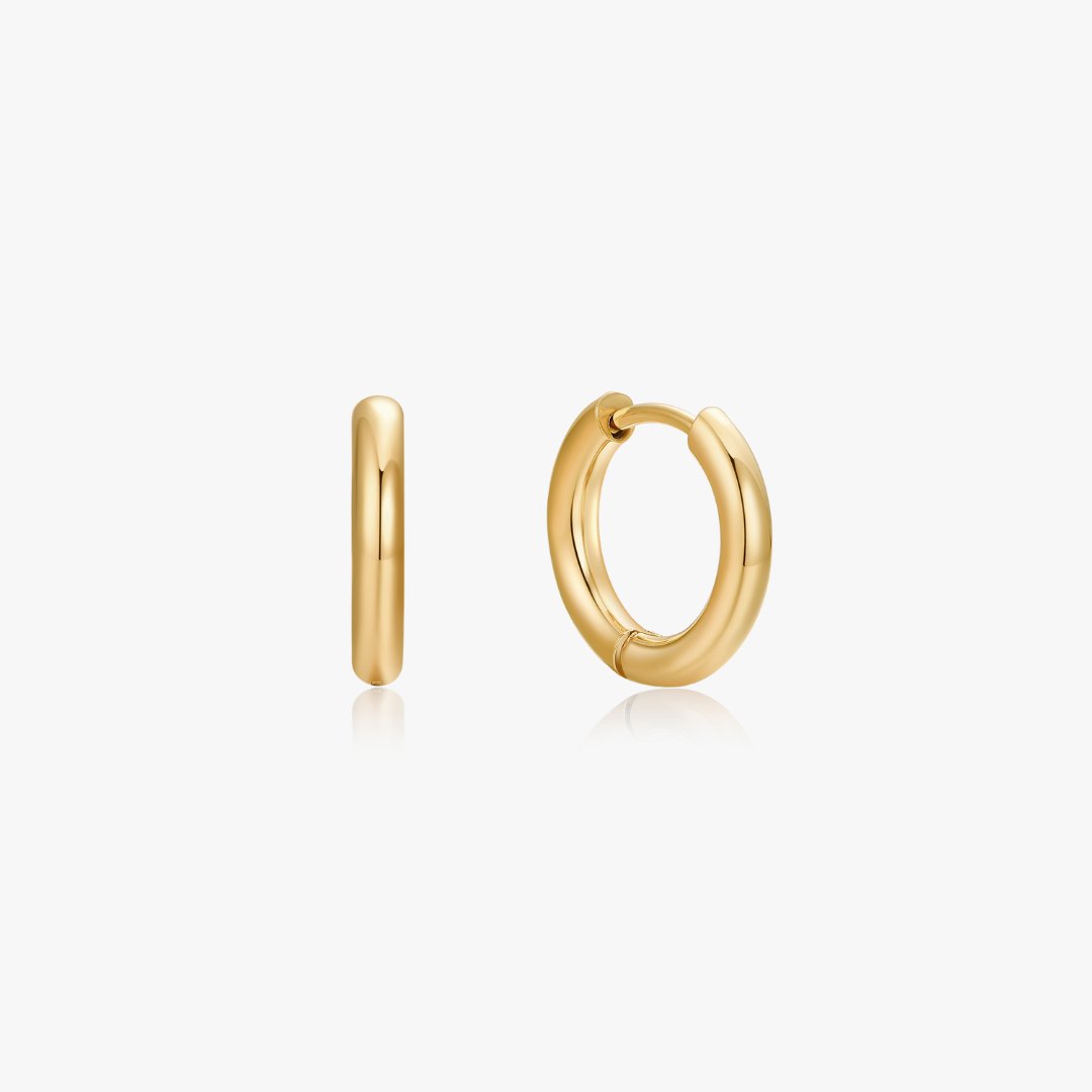 Baby Everyday Seamless Gold Hoops (1.5cm) - Flaire & Co.