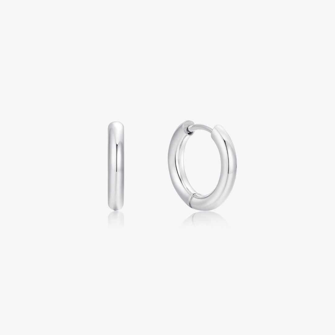 Baby Everyday Seamless Silver Hoops (1.5cm) - Flaire & Co.