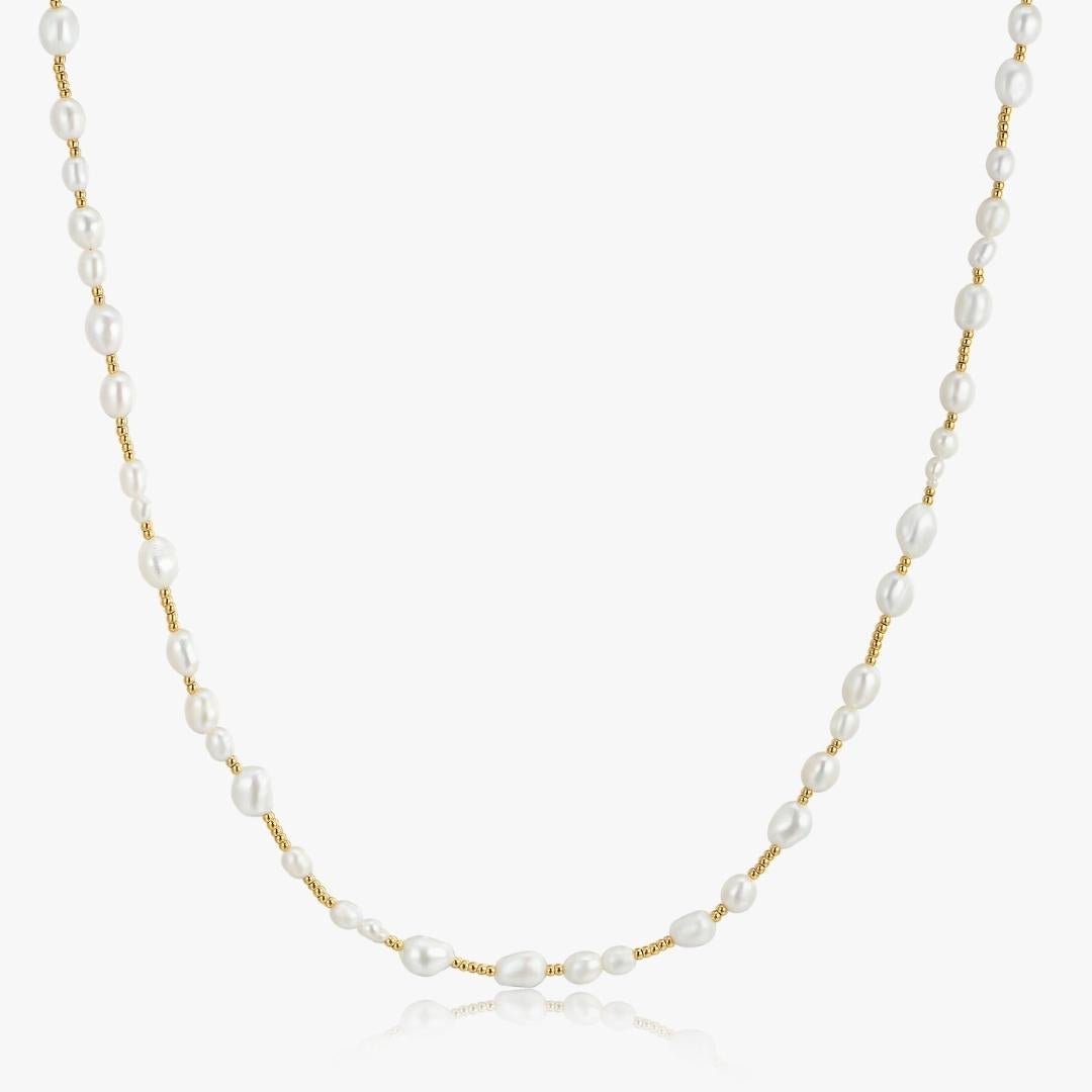 Beaded Pearl Necklace (Unisex) - Flaire & Co.