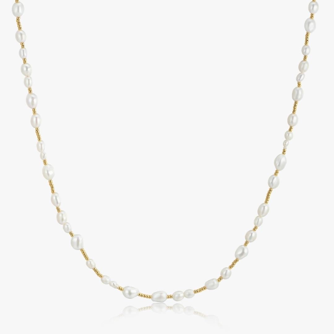 Beaded Pearl Necklace