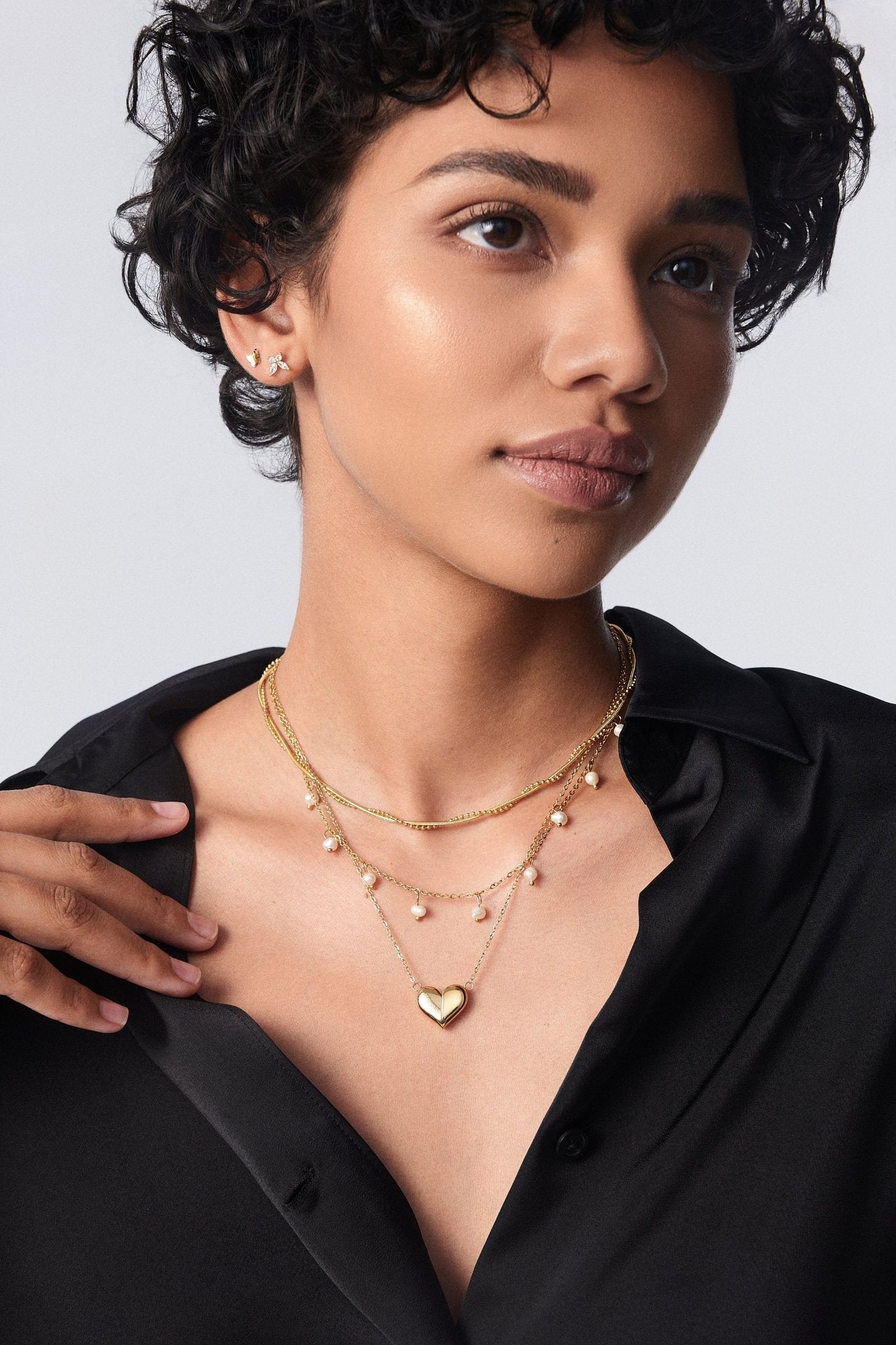 Bella Twisted Necklace in Gold - Flaire & Co.