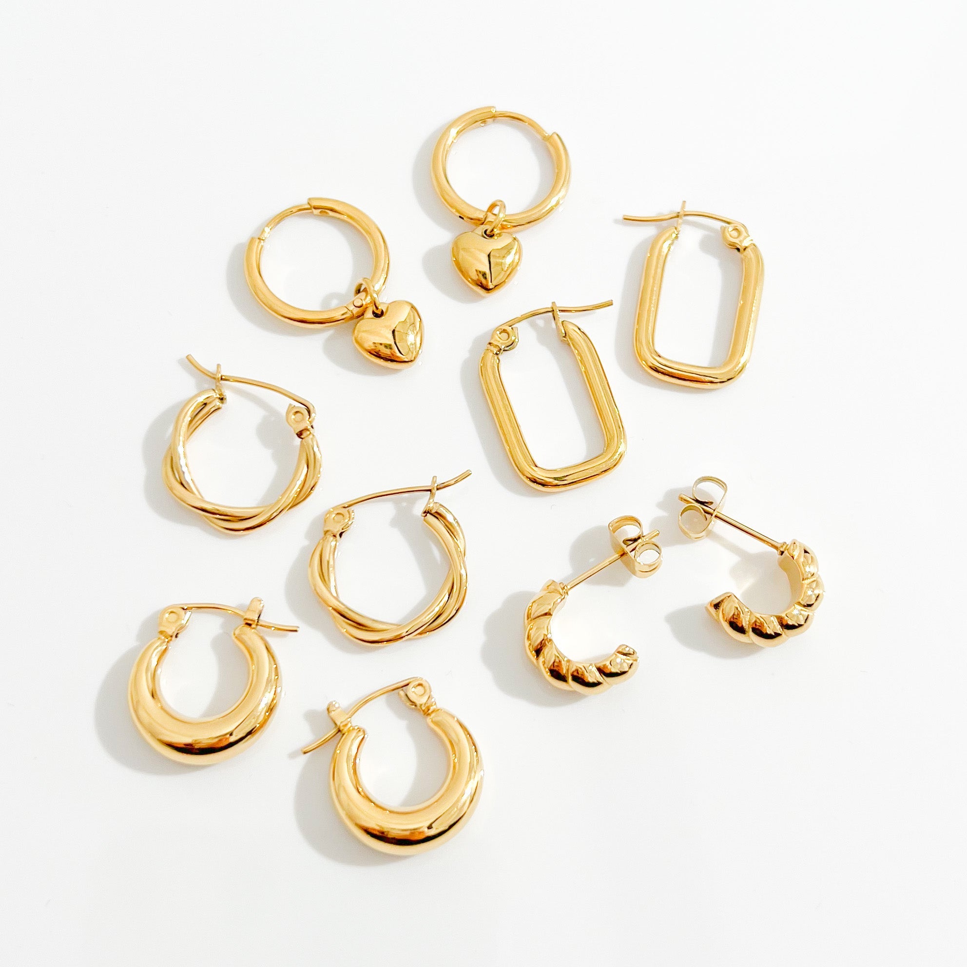 Best Sellers Gold Earrings Bundle - Flaire & Co.