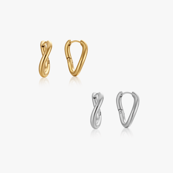 Bethany Organic Shape Hoops - Flaire & Co.