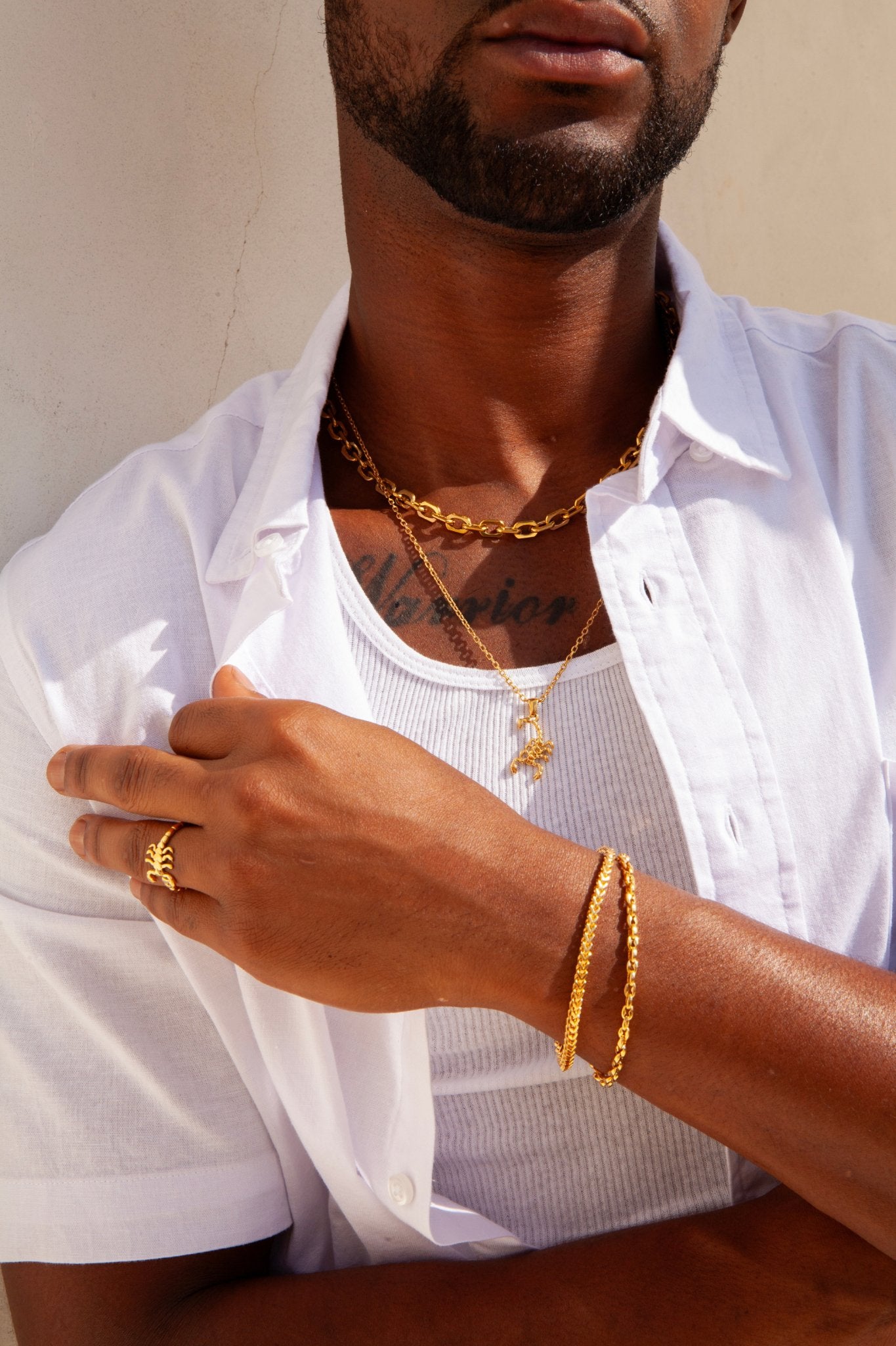 Blake Gold Chain (Unisex) - Flaire & Co.