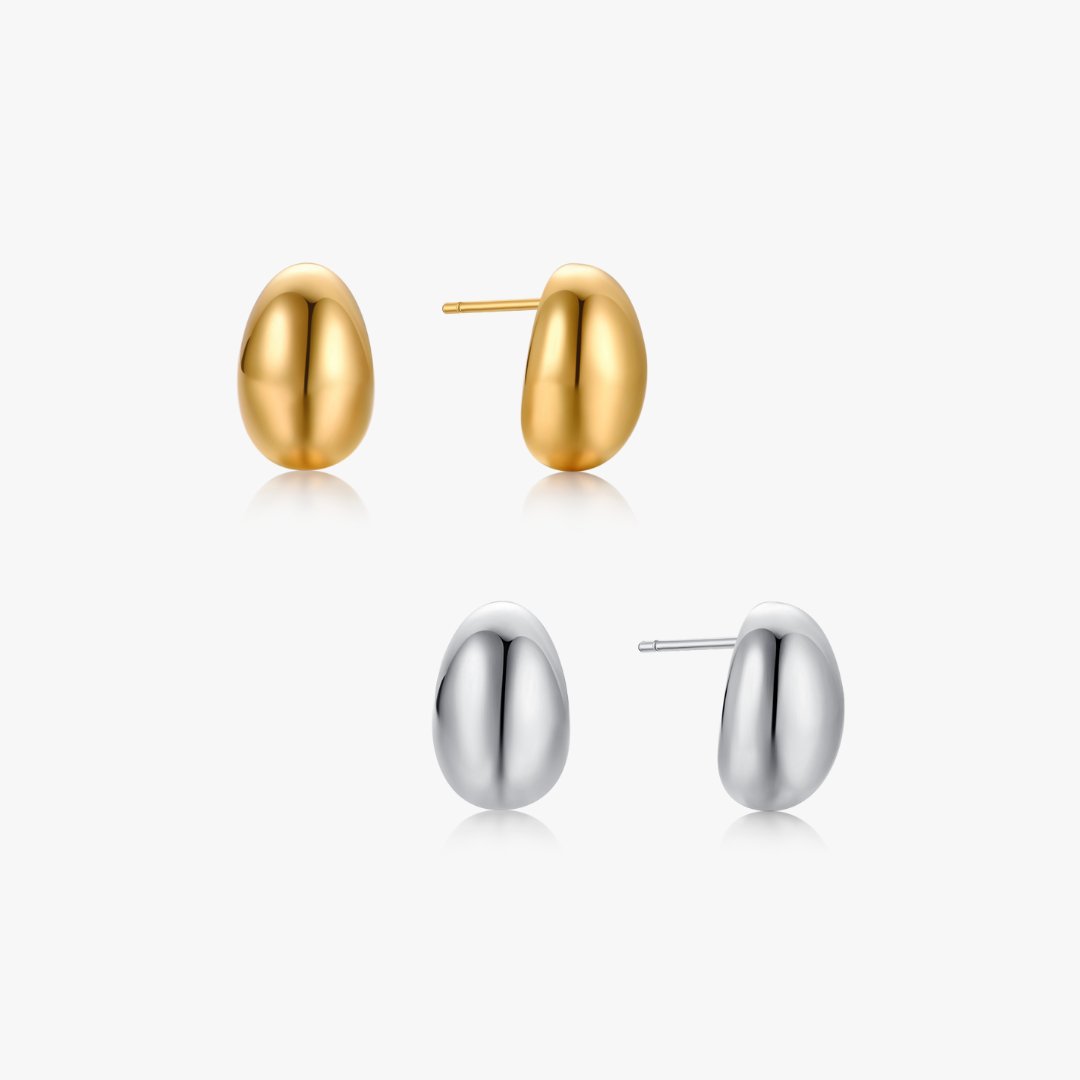 Bold Oval Stud (Greek Inspired Collection) - Flaire & Co.