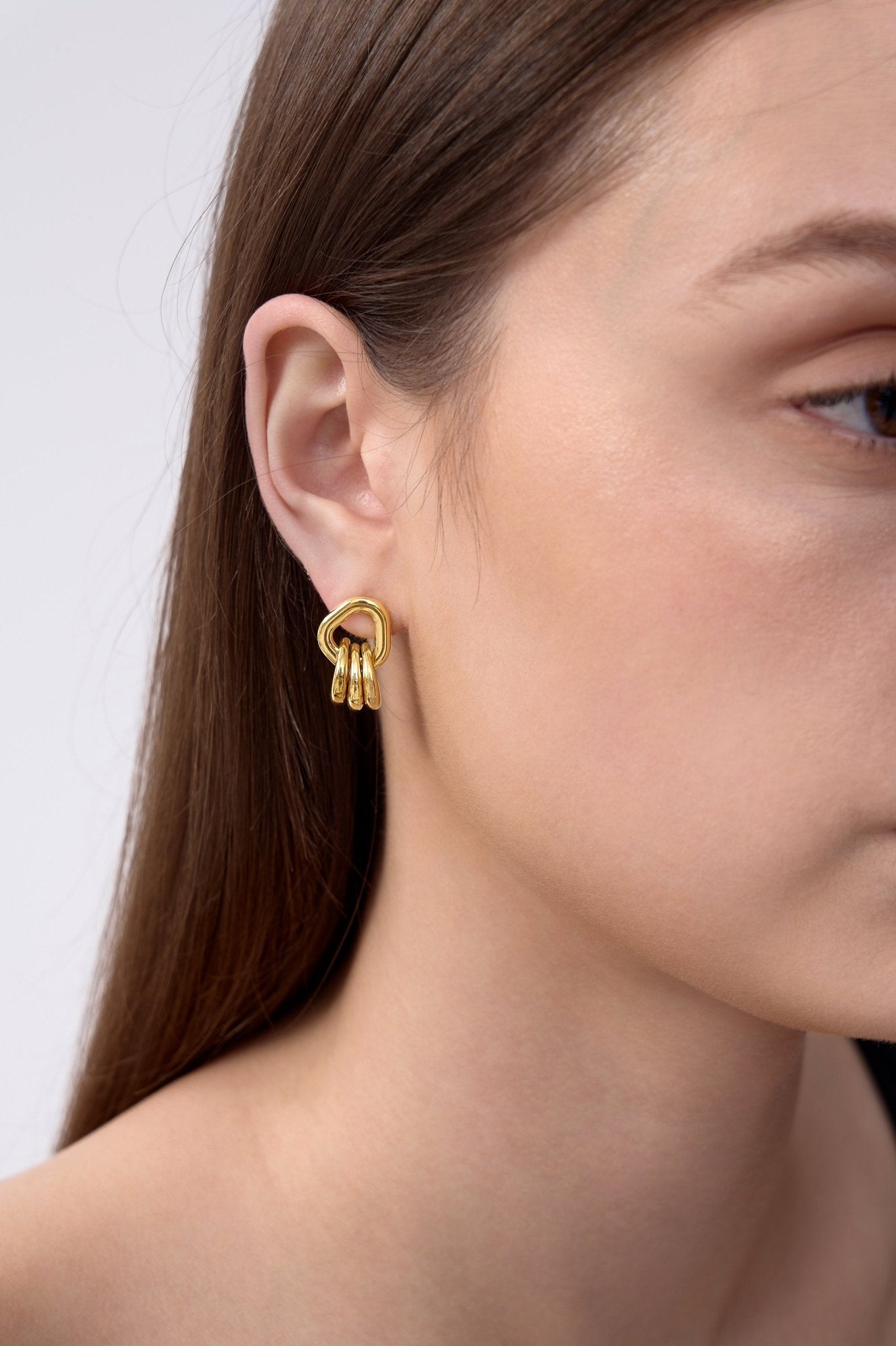 Briar Stacked Loops Earrings - Flaire & Co.