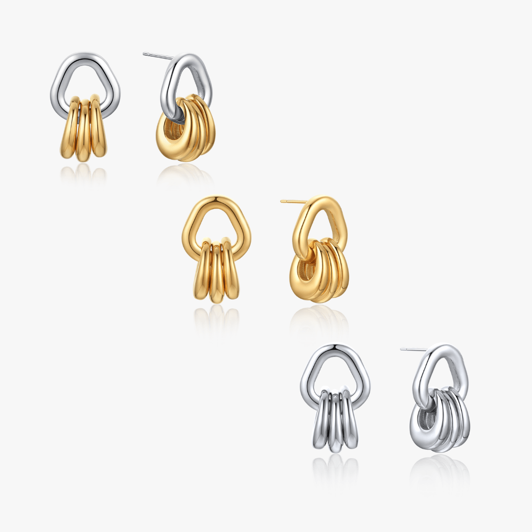 Briar Stacked Loops Earrings - Flaire & Co.