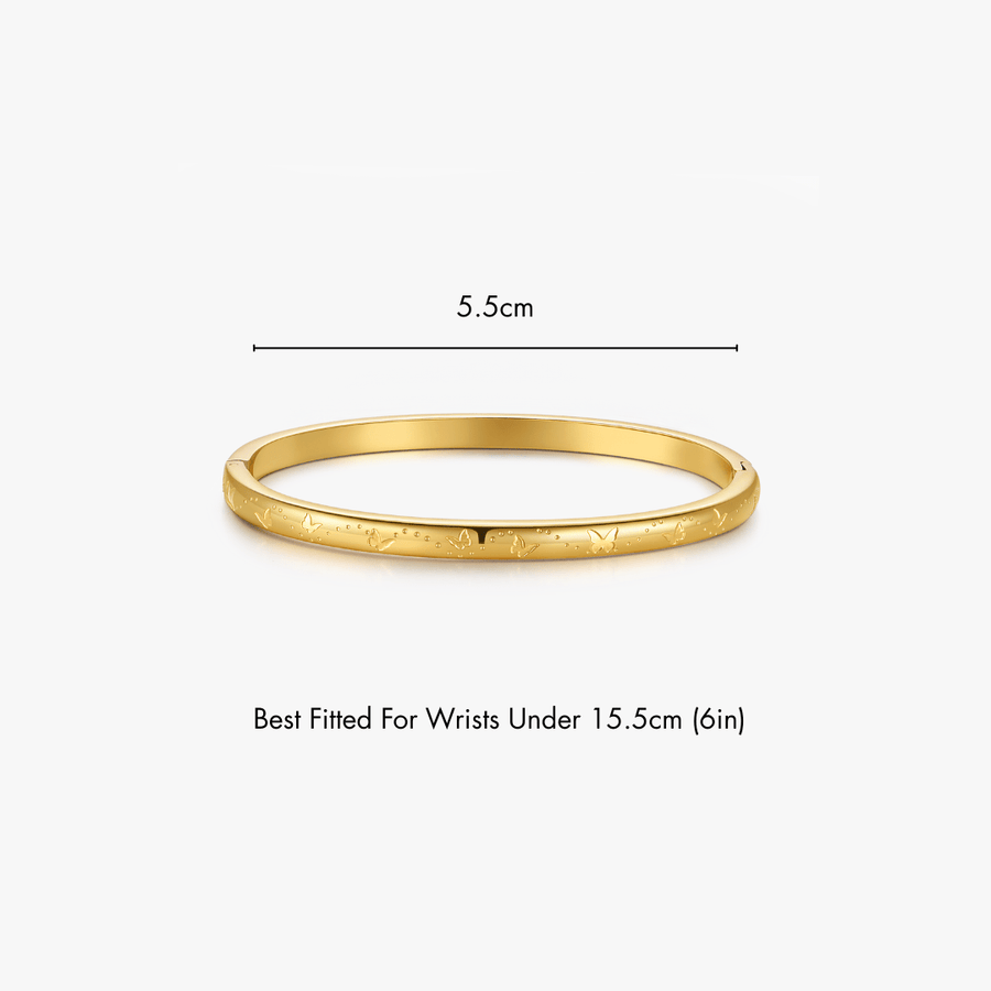 Butterfly Stacker Cuff Bangle Bracelet - Flaire & Co.
