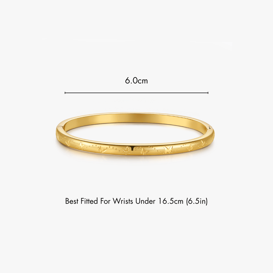 Butterfly Stacker Cuff Bangle Bracelet - Flaire & Co.