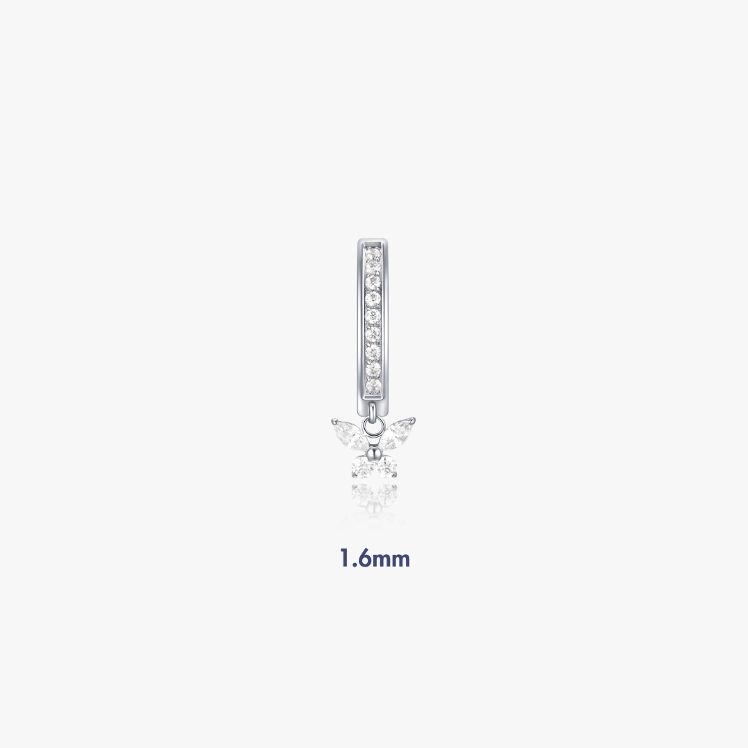 Butterfly Titanium Belly Button Ring (Single) - Flaire & Co.
