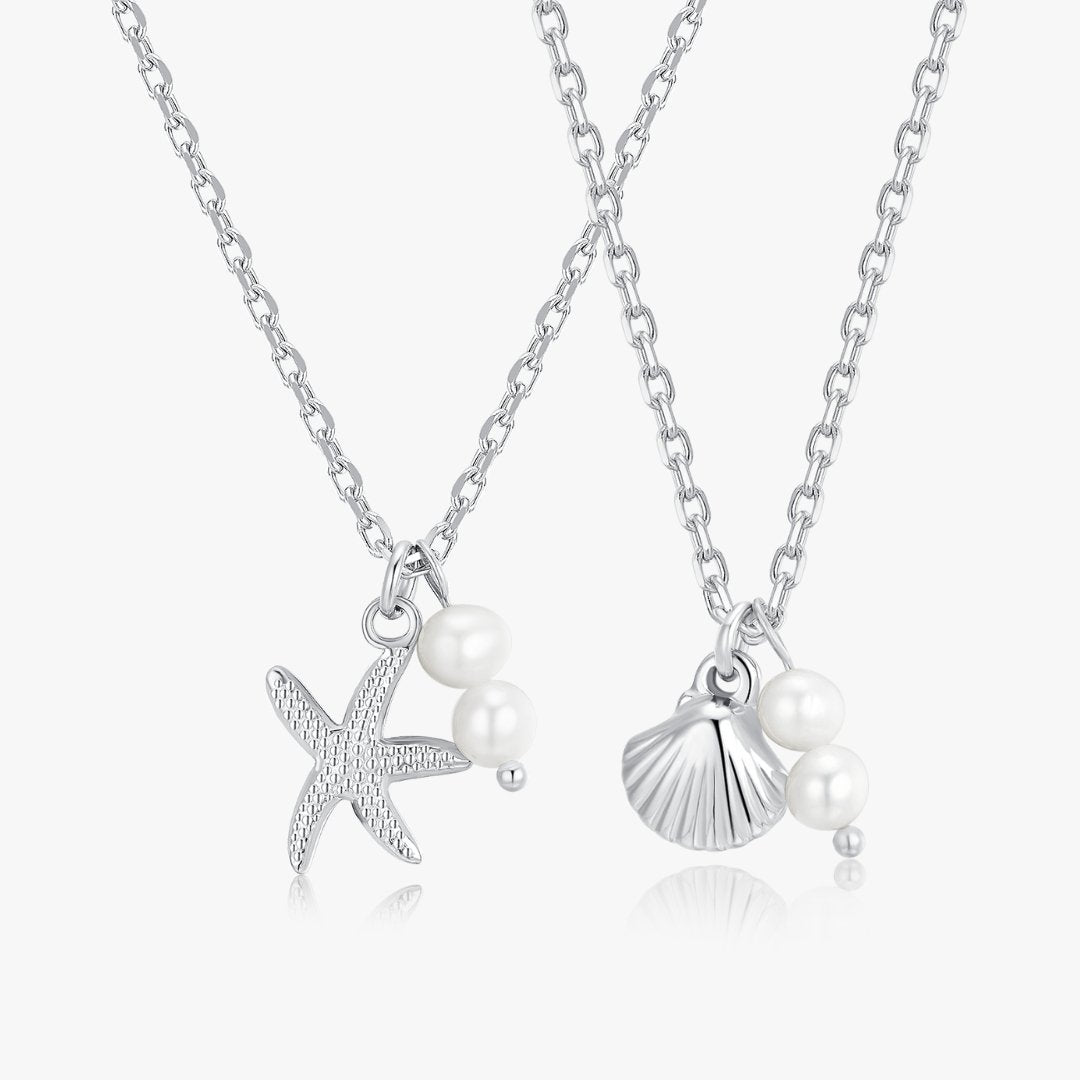 By The Seashore Silver Necklaces - Flaire & Co.