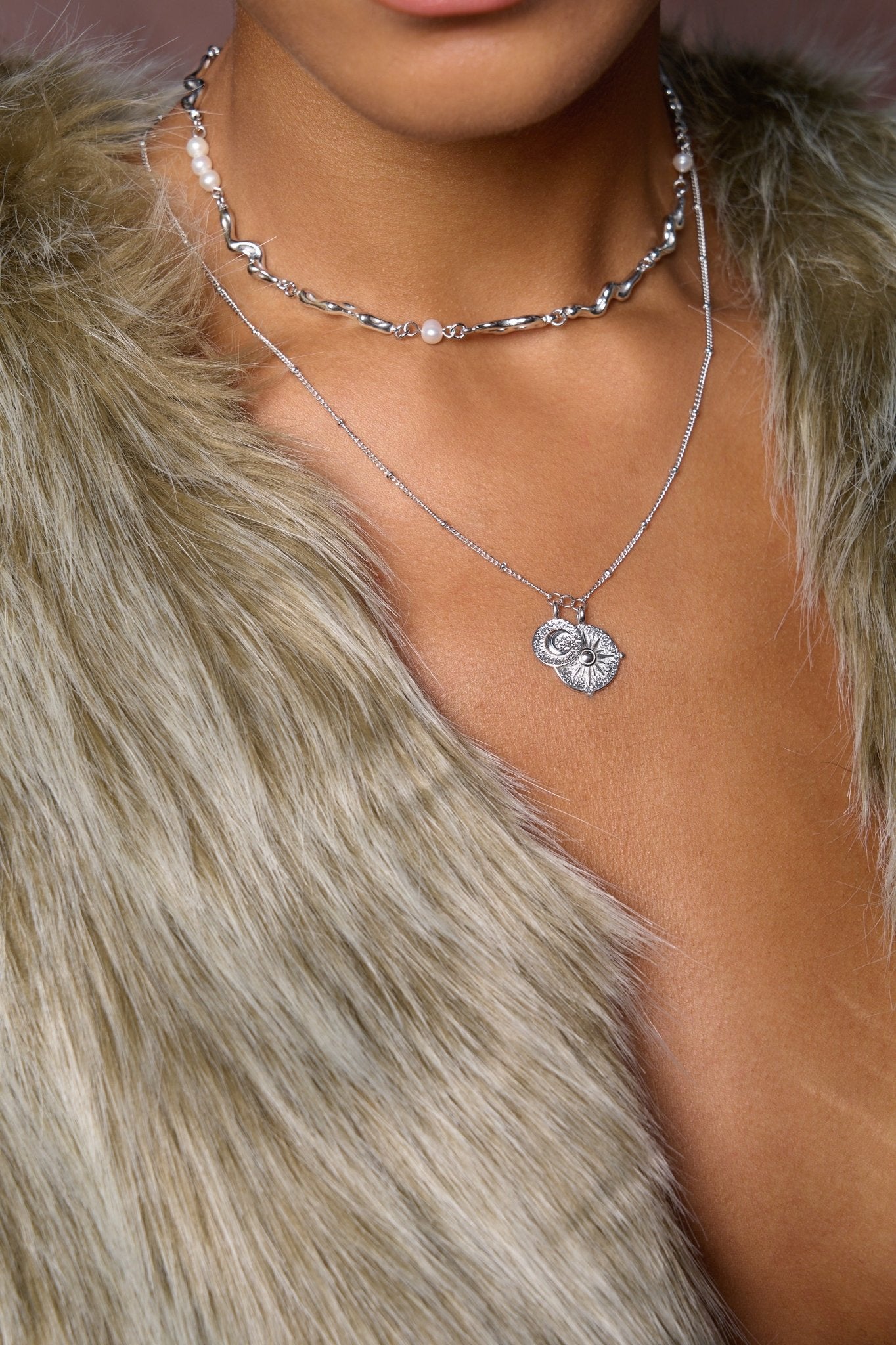 Celestial Duo Necklace - Flaire & Co.