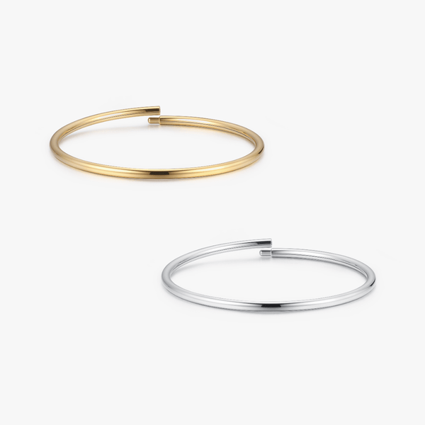 Circle Classic Bangle Bracelet - Flaire & Co.