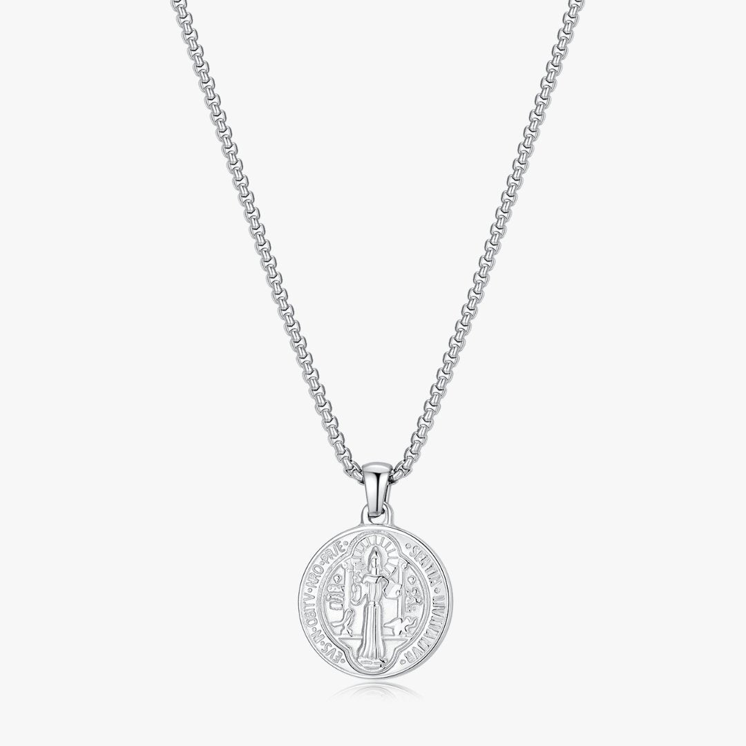 Coin Necklace in Silver (Unisex) - Flaire & Co.