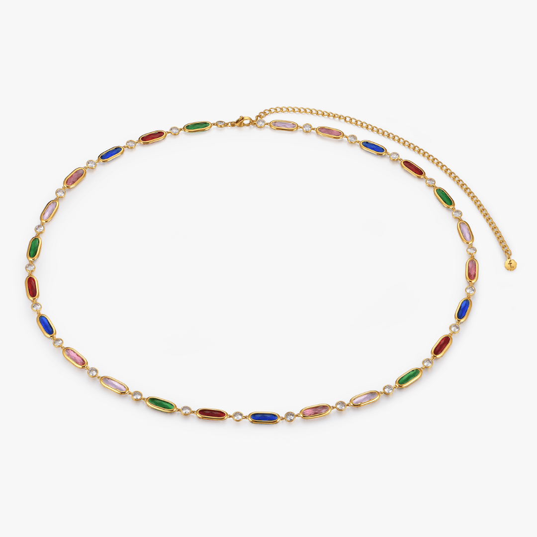 Colorful Beaded Waist Chain - Flaire & Co.