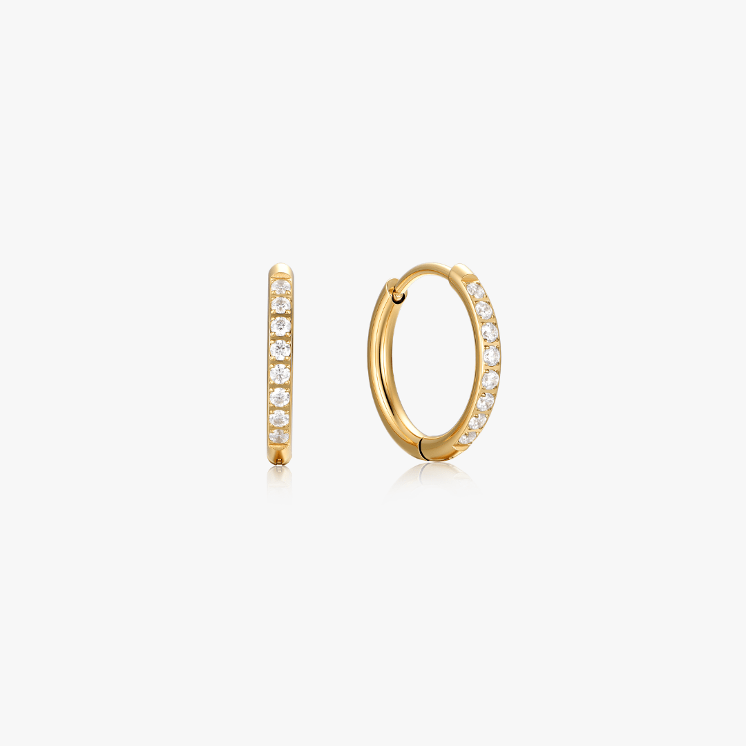Crystal Mini Hoops - Flaire & Co.