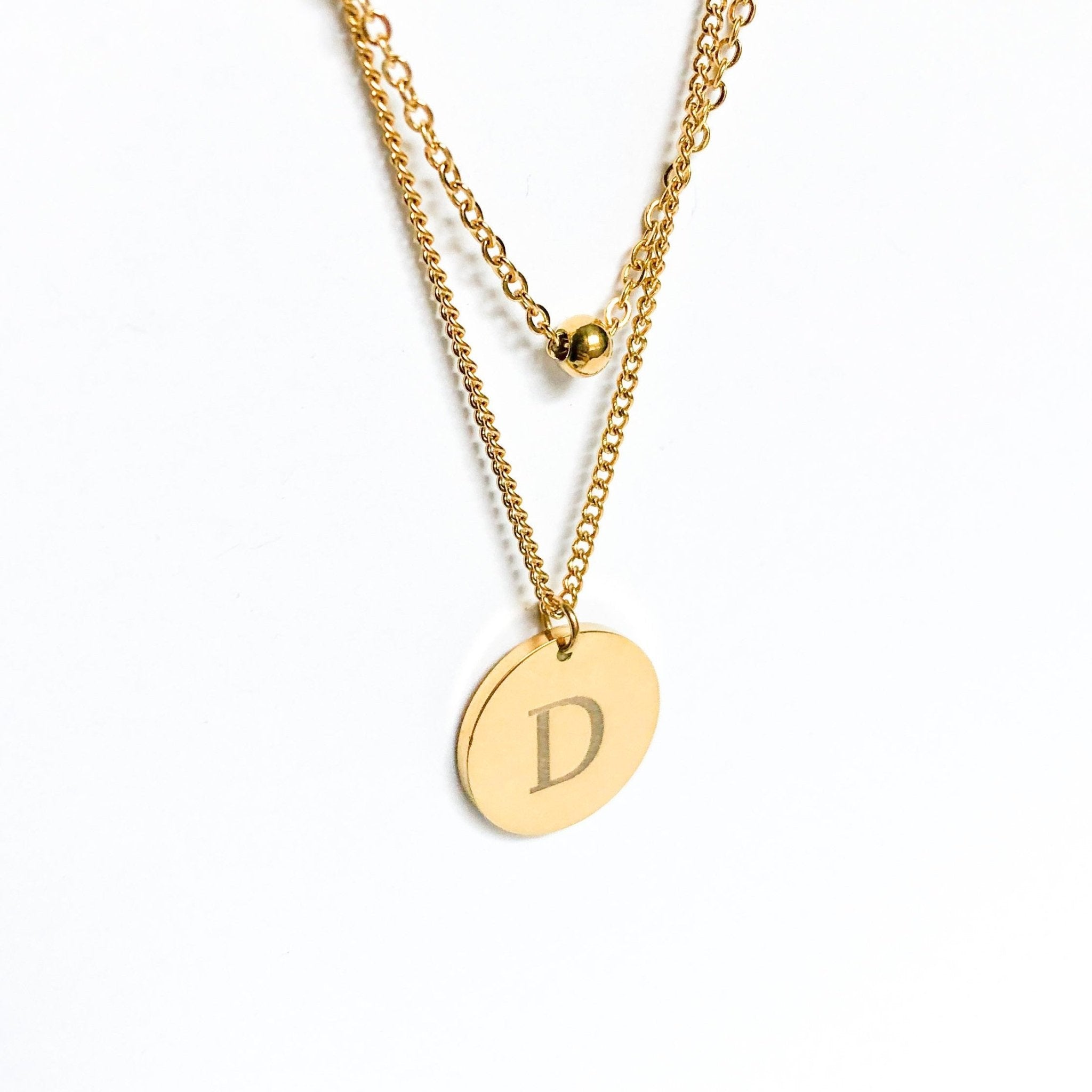 Customized Initial Layered Necklace - Flaire & Co.