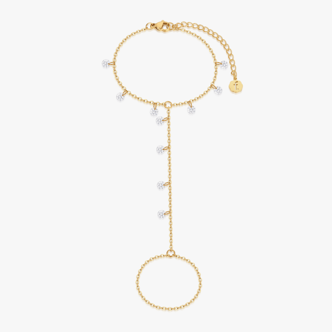 CZ Gem Hand Chain - Flaire & Co.