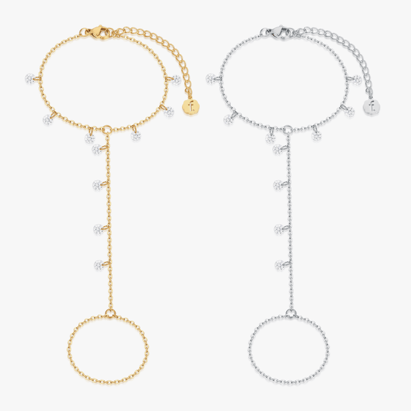 CZ Gem Hand Chain - Flaire & Co.