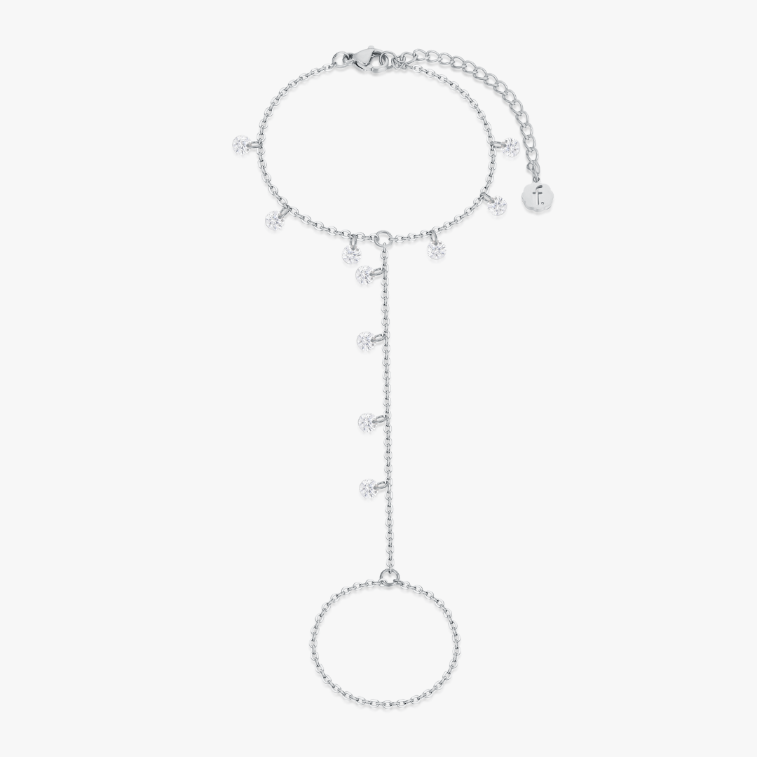 CZ Gem Hand Chain - Flaire & Co.