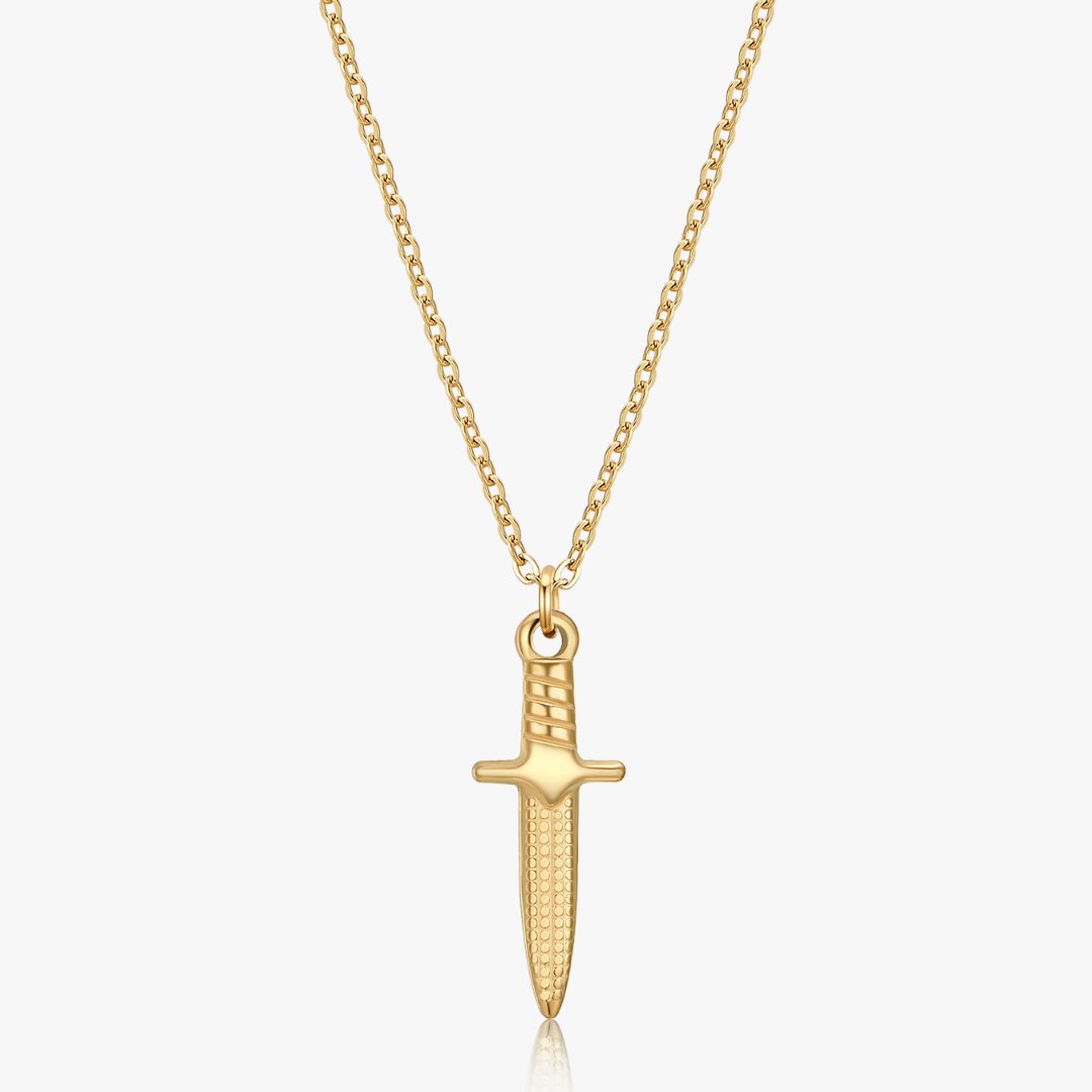 Dagger Pendant Necklace in Gold (Unisex) - Flaire & Co.