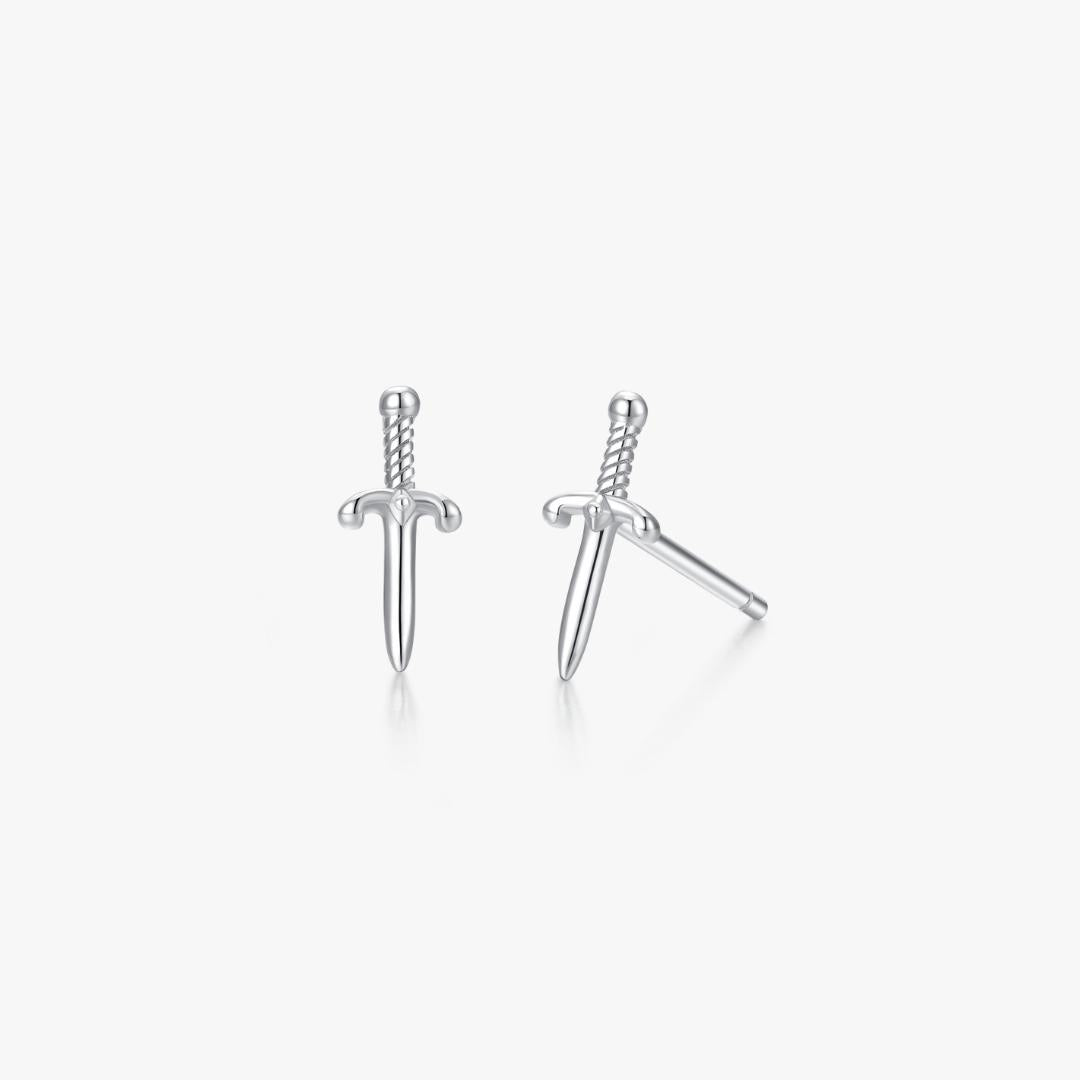 Dagger Stud in Silver - Flaire & Co.