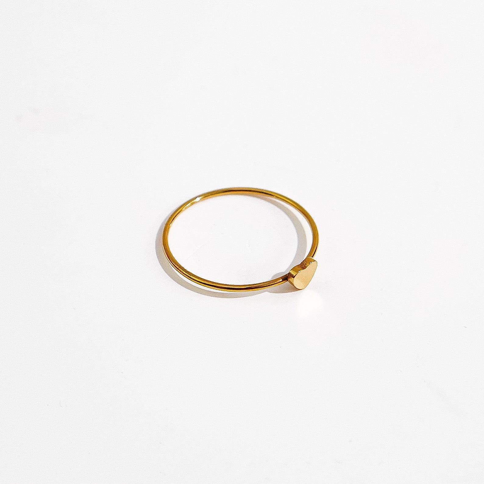 Dainty Heart Ring in Gold - Flaire & Co.