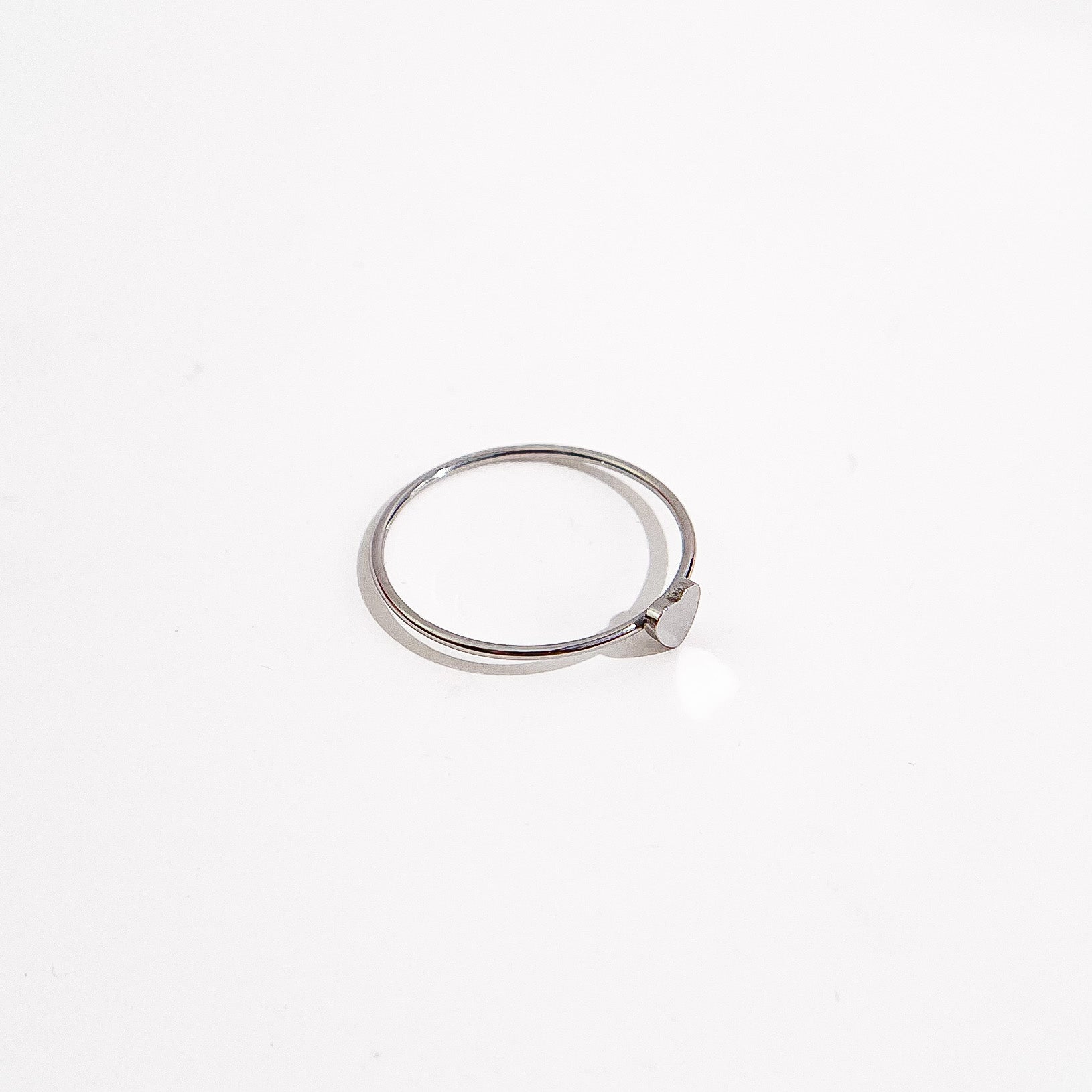 Dainty Heart Ring in Silver - Flaire & Co.