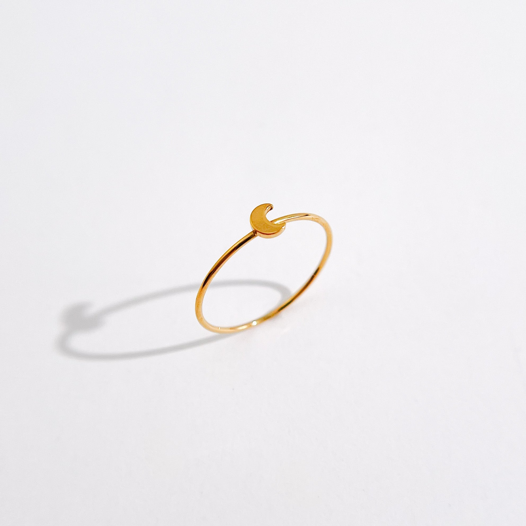 Dainty Moon Ring in Gold - Flaire & Co.