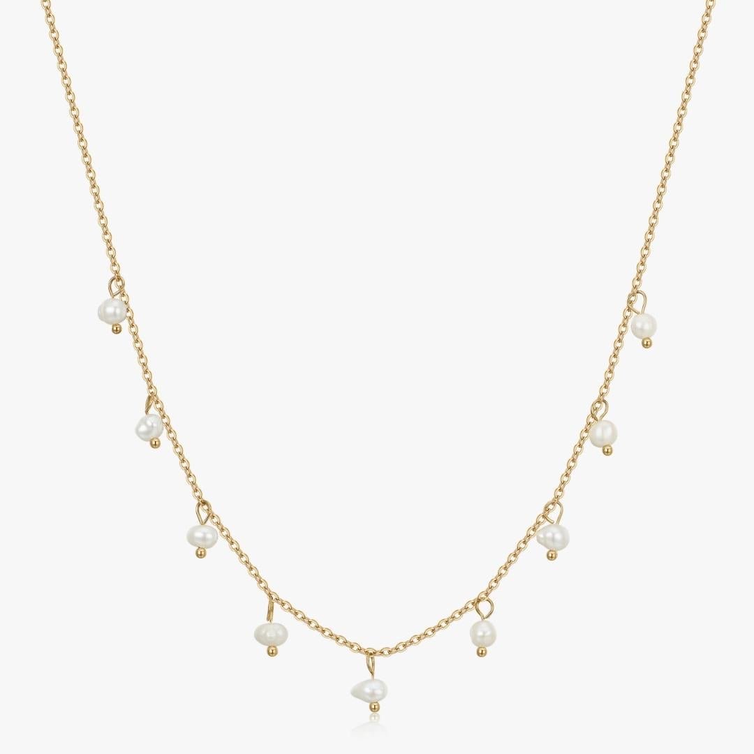 Dangling Pearl Necklace - Flaire & Co.