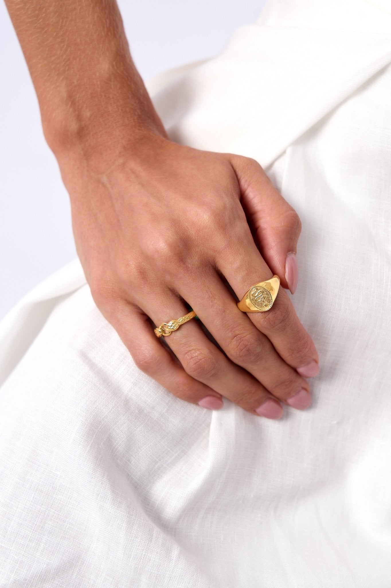 Dual Head Snake Ring - Flaire & Co.