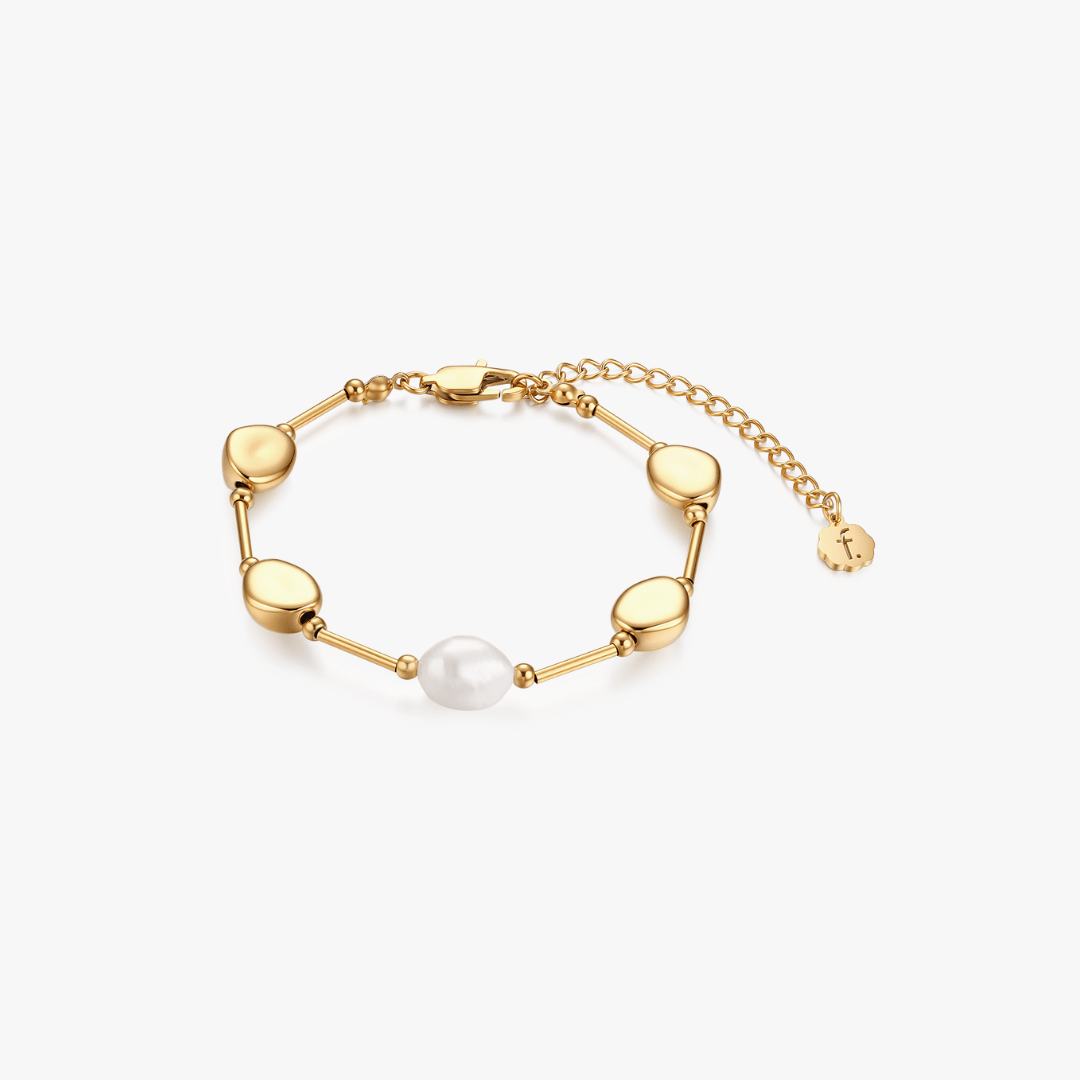 Esme Beaded Pearl Bracelet - Flaire & Co.