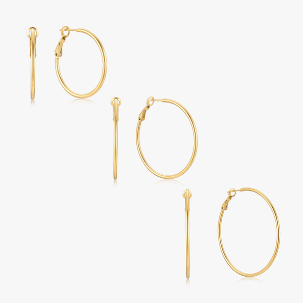 Essential Thin Gold Hoops - Flaire & Co.