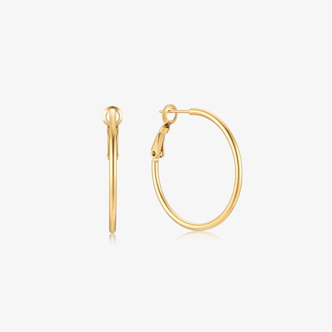 Essential Thin Gold Hoops - Flaire & Co.