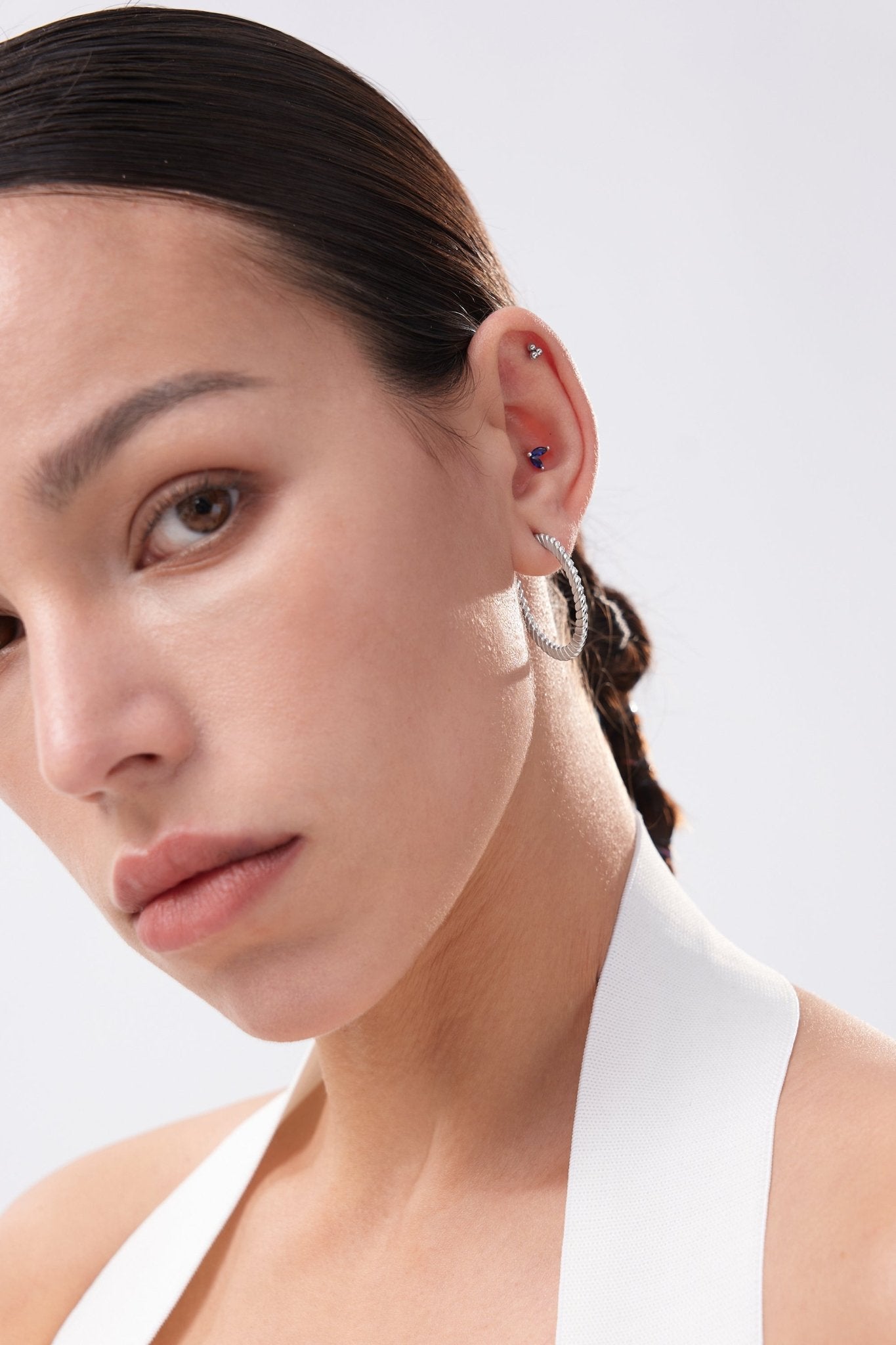 Flat Twisted Hoops - Flaire & Co.