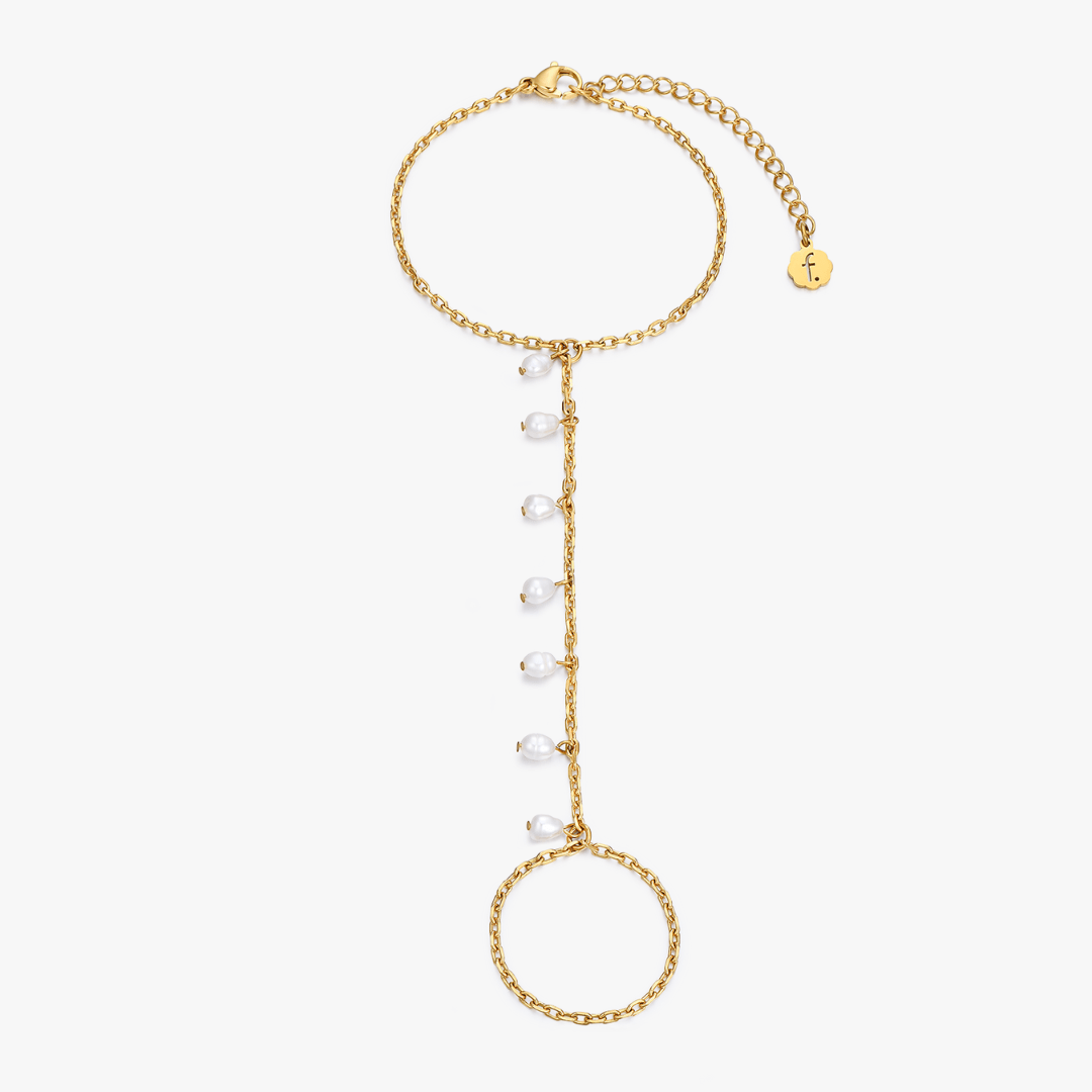 Freshwater Pearl Hand Chain - Flaire & Co.