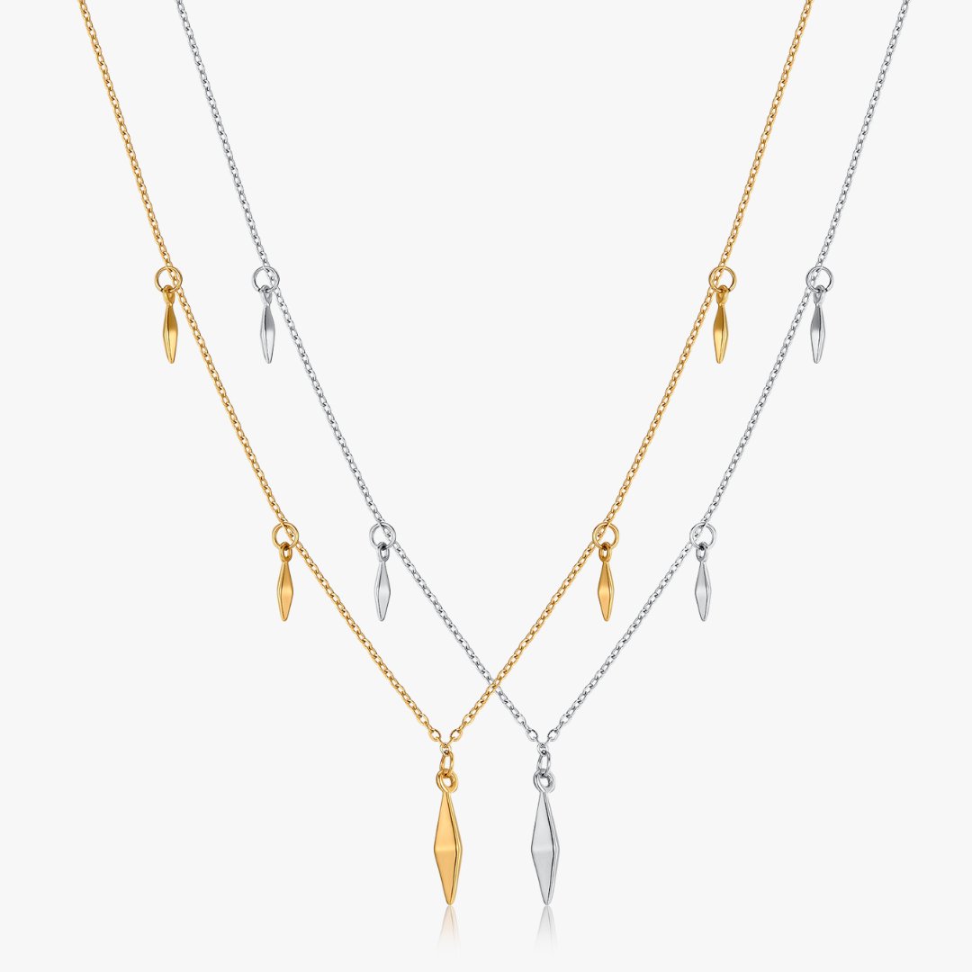 Geometric Drop Necklaces (Greek Inspired Collection) - Flaire & Co.