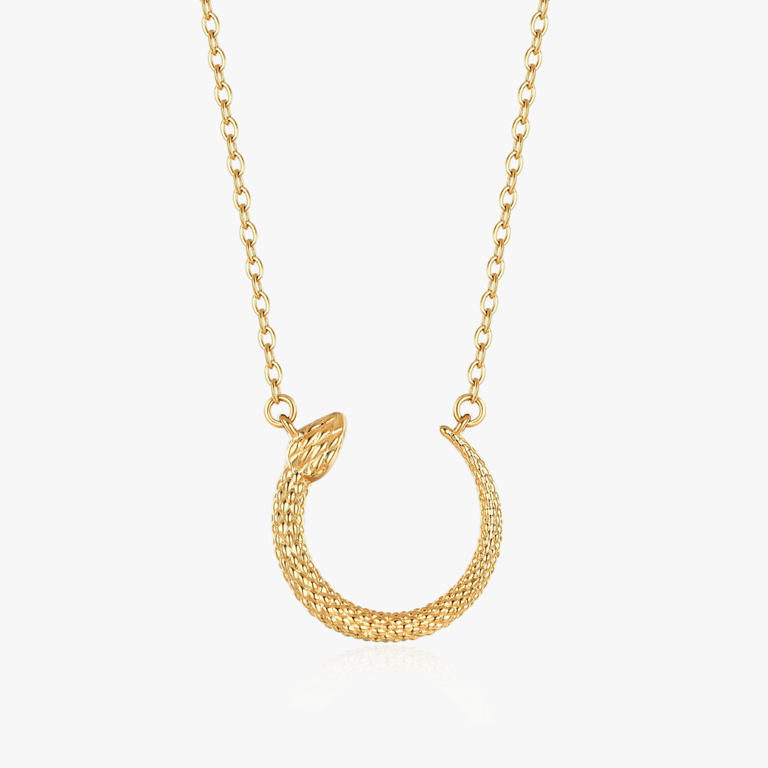 Geometric Snake Pendant - Flaire & Co.