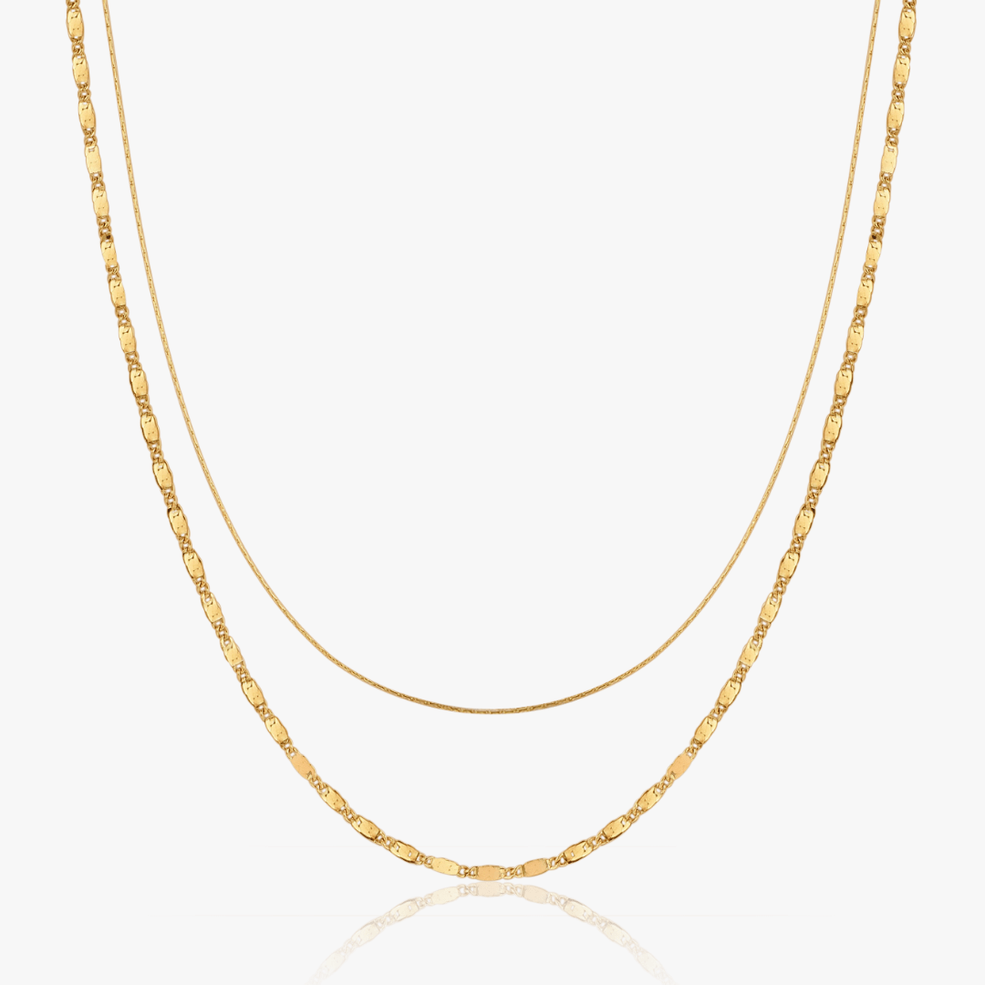 Gia Two Layer Necklace - Flaire & Co.