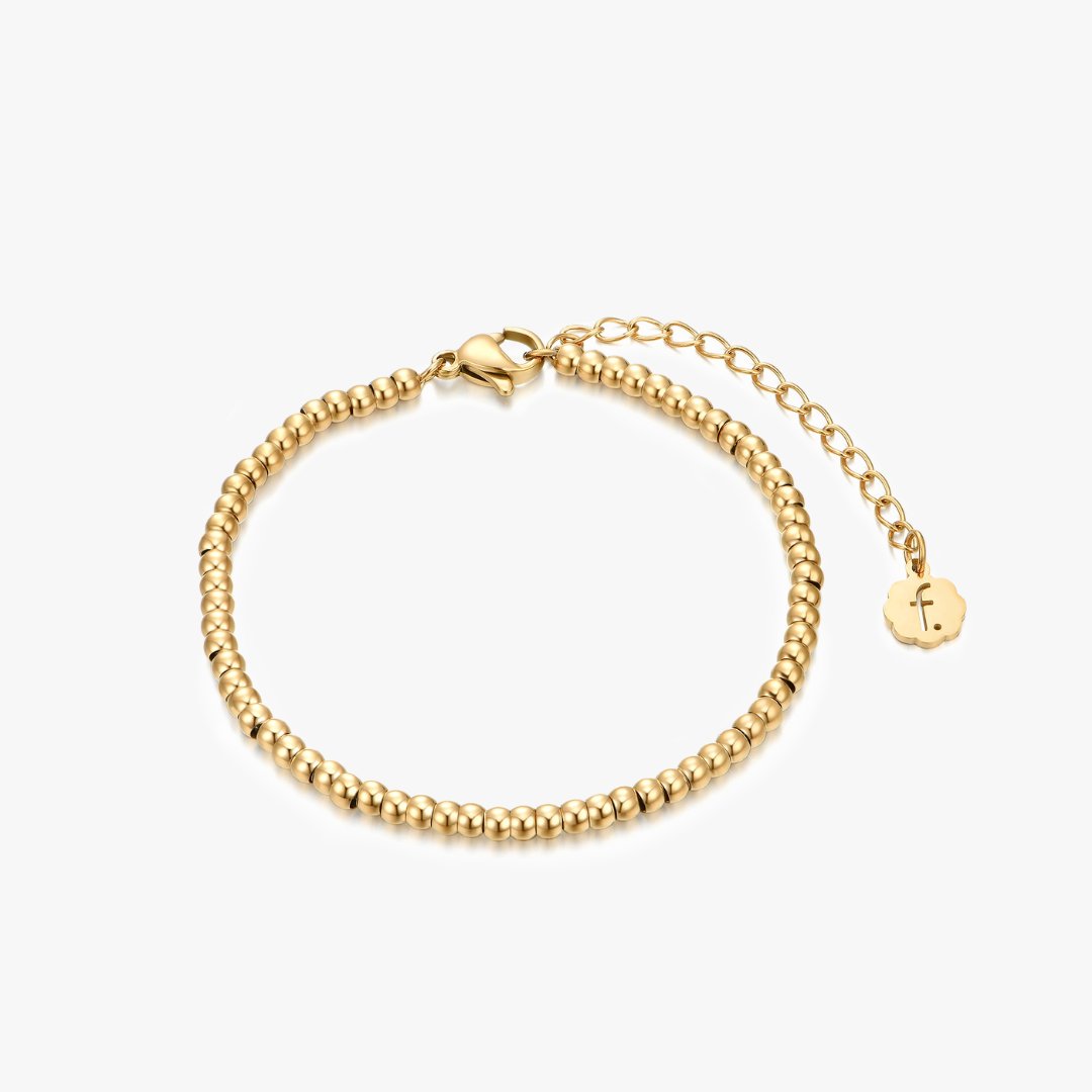 Gold Beaded Bracelet - Flaire & Co.