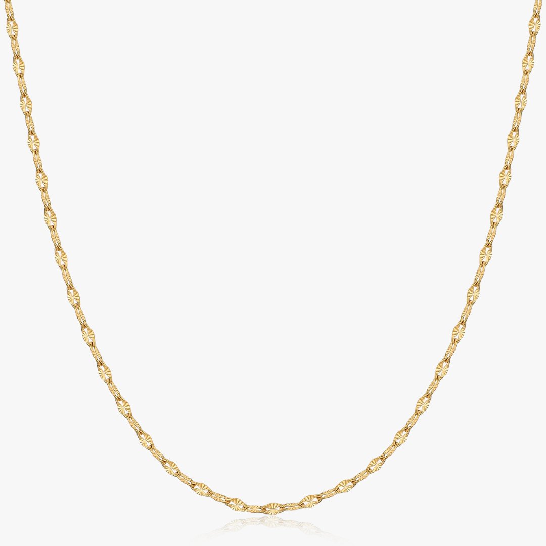 Gold Sequin Chain Necklace - Flaire & Co.