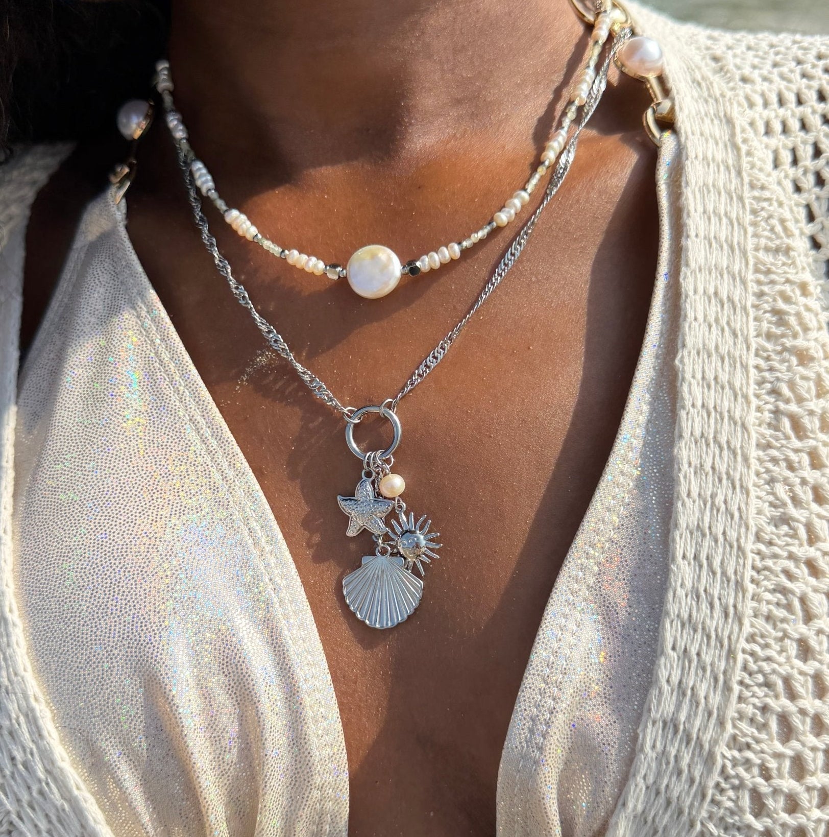 Golden Tides Charm Necklace - Flaire & Co.