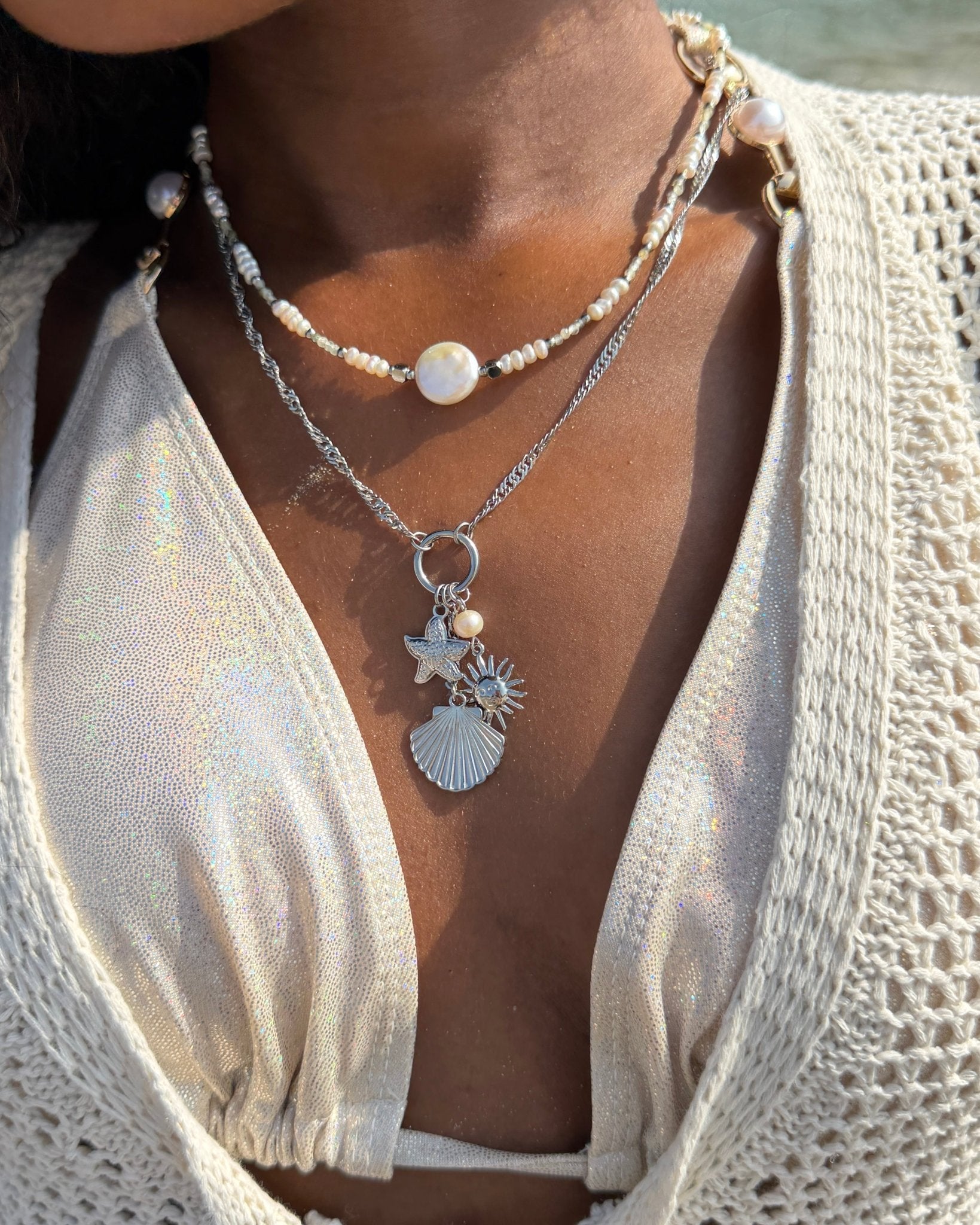 Golden Tides Charm Necklace - Flaire & Co.