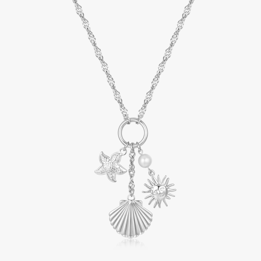 Golden Tides Charm Necklace - Flaire & Co.