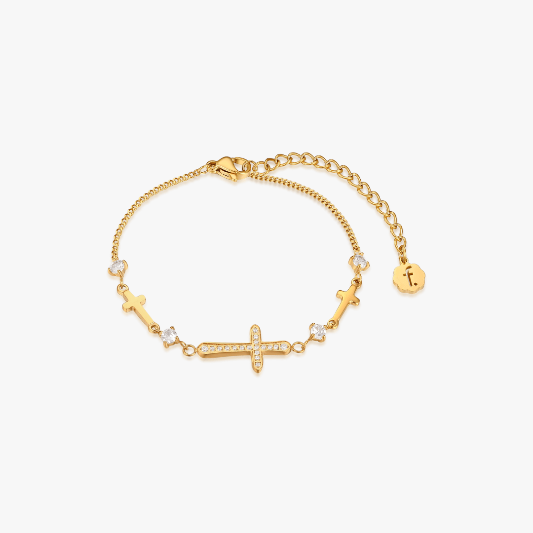 Grace Cross Bracelet - Flaire & Co.